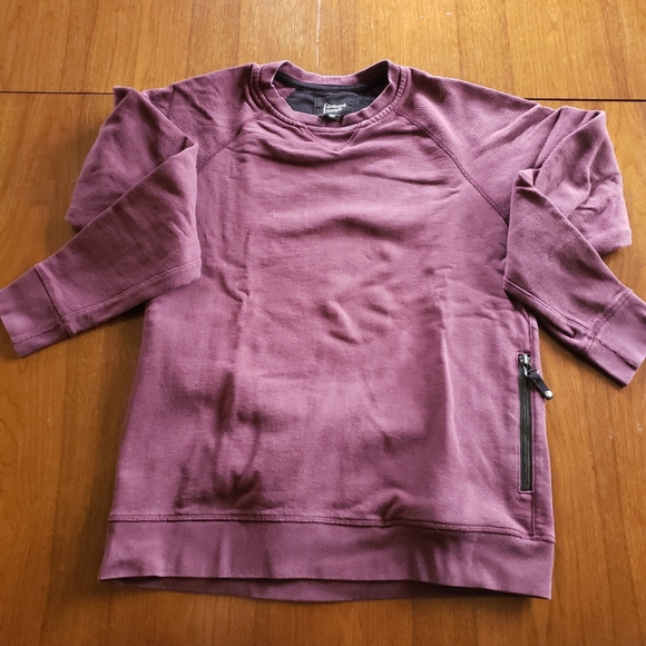 Illustrated Example Side Pocket Side Zip Crew Neck Sweatshirt - Picture 2 of 6